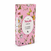 SNOB classic lash extension tray floral packaging front view on white background