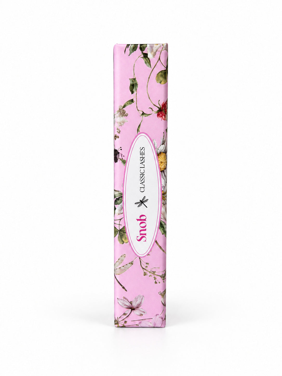 SNOB classic lash tray spine packaging view on white background