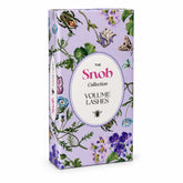 SNOB volume lash extension tray floral packaging front view on white background