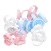 HEART SHAPED LASH GLUE RINGS - 20PK