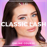 We offer an online classic lash course for master lash artists